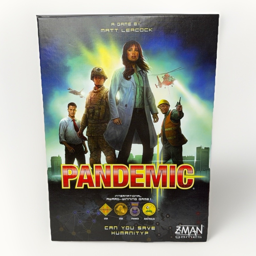 Pandemic Board Game Z-Man Games Cooperative Strategy Family Game Complete Set